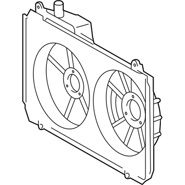 Toyota Highlander Fan Shroud - 16711-20170