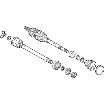 Toyota 43410-06732 Shaft Assembly, Front Drive