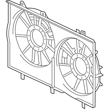 2012 Toyota Sienna Fan Shroud - 16711-0V090