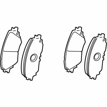 Toyota 04465-02560 Pad Kit, Disc Brake