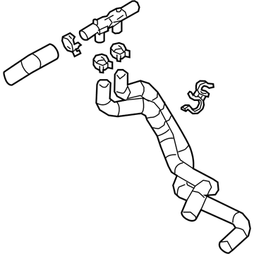 Toyota 16260-0P100 By-Pass Hose