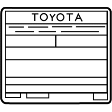 Toyota 11298-37700 Emission Label