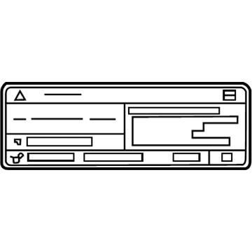 Toyota 88723-42081 A/C Label