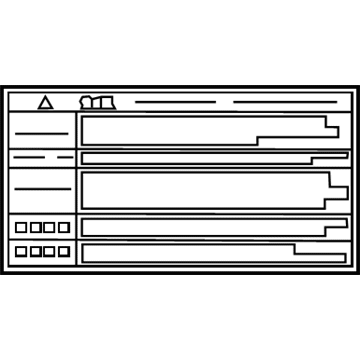 Toyota 16793-0P040 Fan Label