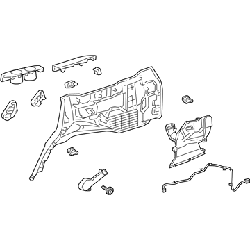 Toyota 62520-60A30-C0 Quarter Trim Panel