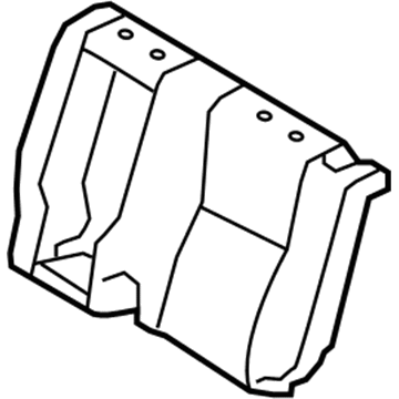 Toyota 71078-0C161-B0 Rear Seat Back Cover, Left (For Separate Type)