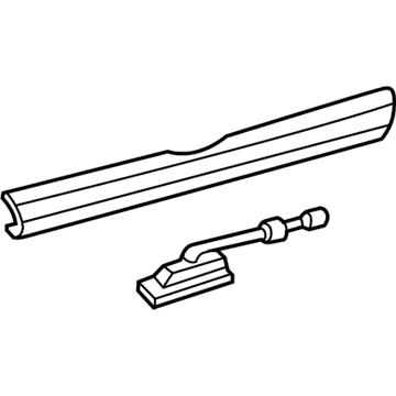 Toyota 76801-AE041-G0 Garnish Sub-Assembly, Ba