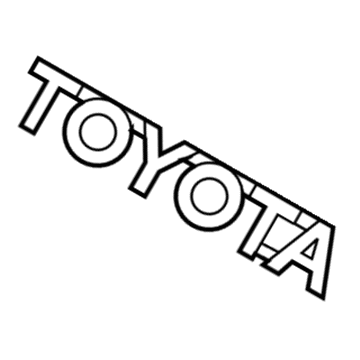 Toyota 75444-08020 Back Door Name Plate, No.2