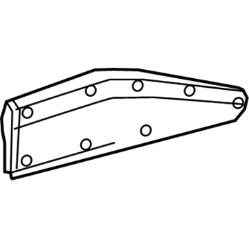 Toyota 75741-F4010 MOULDING, Rear Door, Outside