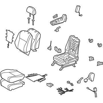 Toyota 71100-48N00-B0 Seat Assembly, Front RH