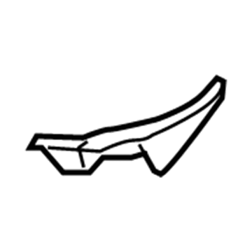 Toyota 53867-0C030 Seal, Front Fender To Cowl Side, LH