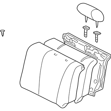 Toyota 71490-02090-E0 Seat Back Assembly