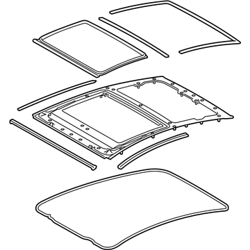 Toyota 63202-47020 Panel Sub-Assembly, SLID