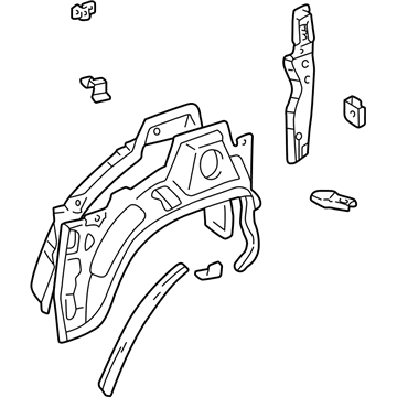 Toyota 61603-42060 Wheelhouse Assembly