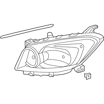 Toyota 81110-0R020 Passenger Side Headlight Assembly