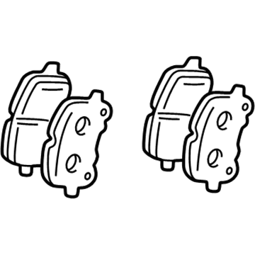 Toyota 04465-02080 Brake Pads