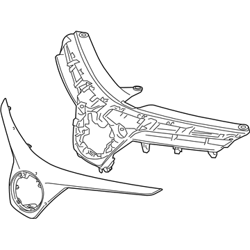 Toyota 53105-02010-A0 Grille Assembly