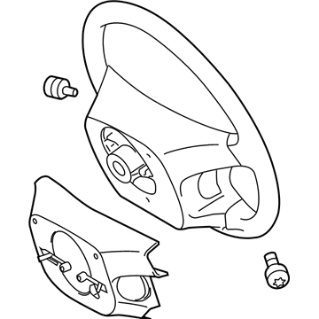 2008 Toyota Highlander Steering Wheel - 45100-0E260-C0