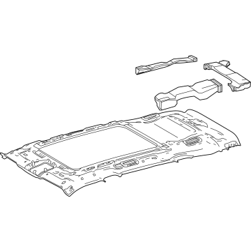 Toyota 63310-0E810-B0 HEADLINING ASSY, ROO