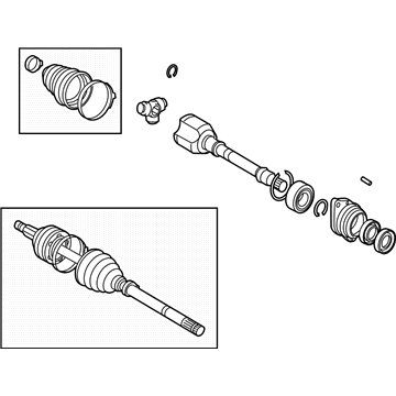 Toyota 43410-12821 Shaft Assembly, Front Drive