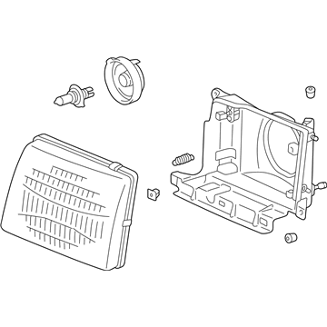 Toyota 81150-04090 Headlamp Assembly