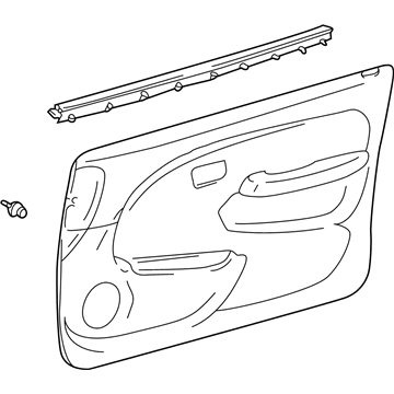 Toyota 67650-35270-B0 Board Sub-Assy, Front Door Trim, RH