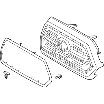 Toyota 53101-04070-B0 Radiator Grille Sub-Assembly