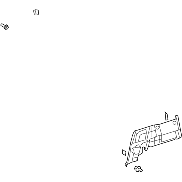 Toyota 64740-35070-B0 Lower Quarter Trim, Driver Side