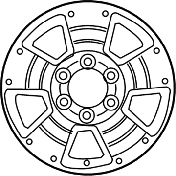 Toyota 42611-35281 Wheel, Disc