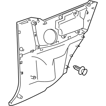 Toyota 62510-52070-B0 Panel Assy, Quarter Trim, Front RH