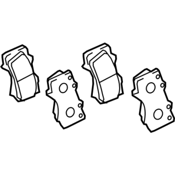 Toyota 04465-02580 PAD KIT, DISC BRAKE