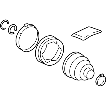 Toyota 04437-47033 Front Cv Joint Boot, Left