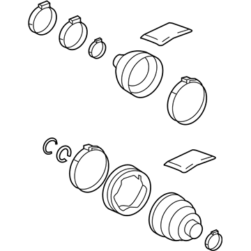 Toyota 04428-02910 Outer CV Joint Boot