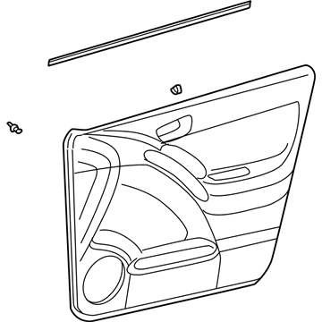 Toyota 67620-02A90-B0 Board Sub-Assy, Front Door Trim, LH