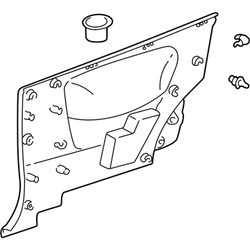 Toyota 62520-52040-B3 Panel Assy, Quarter Trim, Front LH