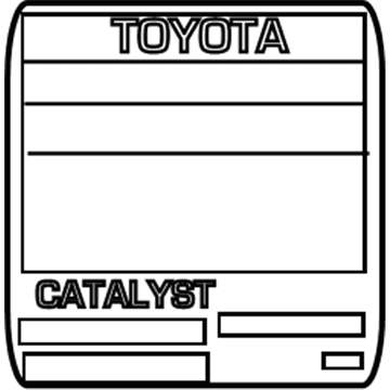 Toyota 11298-28780 Label, Emission Control Information