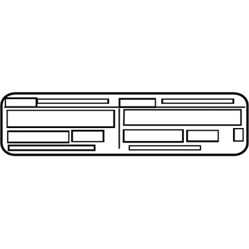 Toyota 88723-02150 A/C Label