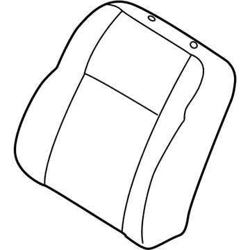 Toyota 71074-01100-B0 Front Seat Back Cover, Left(For Separate Type)