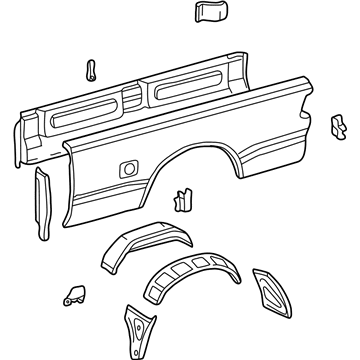 Toyota 65500-0C030 Side Panel