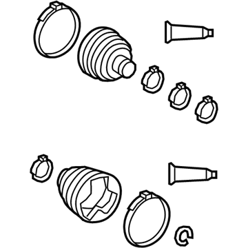 Toyota 04427-08240 Front Cv Joint Boot Kit