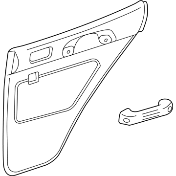 Toyota 67640-42010-B0 Board Sub-Assy, Rear Door Trim, LH