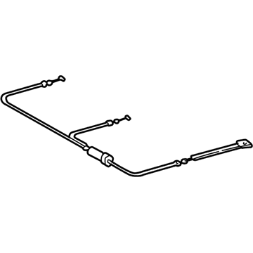 Toyota 78910-0C010-E1 Cable Assembly, Fold Seat Lock Control LH