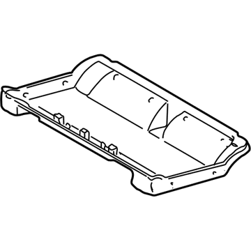 Toyota 72908-0C010-B1 Cover Sub-Assy, Rear Seat Cush Under, LH