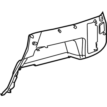 Toyota 64740-35900-B0 Lower Quarter Trim