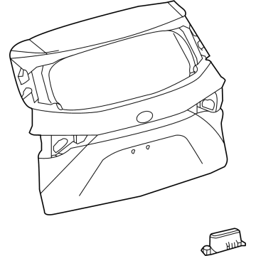 Toyota 67005-08170 Panel Sub-Assembly, Back