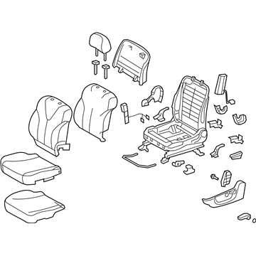 Toyota 71200-33G42-B0 Seat Assembly, Front Driver Side