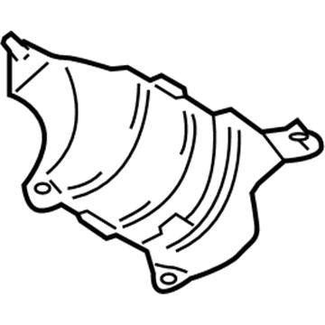 Toyota 25588-20020 INSULATOR, Manifold Converter