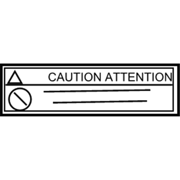 Toyota G9279-47020 Caution Label