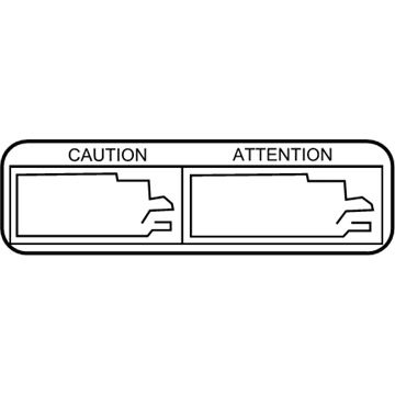 Toyota 42668-02030 Caution Label