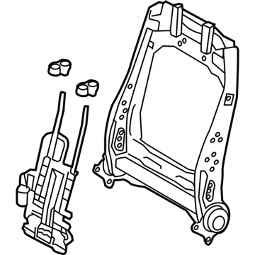 Toyota 71103-07020 Seat Back Frame